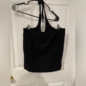 Women’s Old Navy XXL Rib Knit V neck halter top black